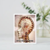 Carte postale personnalisable Cyborg Ginger (Debout devant)