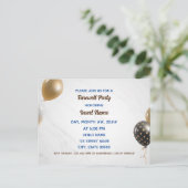 Carte postale personnalisable de la partie de retr (Debout devant)