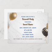 Carte postale personnalisable de la partie de retr (Devant / Derrière)