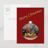 Carte postale personnalisable de Noël (Devant / Derrière)