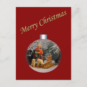 Carte postale personnalisable de Noël