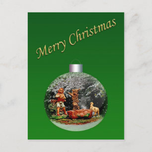 Carte postale personnalisable de Noël