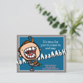 Carte postale personnalisable de rappel de rendez- (Debout devant)