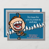 Carte postale personnalisable de rappel de rendez- (Devant / Derrière)