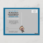 Carte postale personnalisable de rappel de rendez- (Dos)