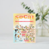 Carte postale personnalisable de SoCal (Debout devant)