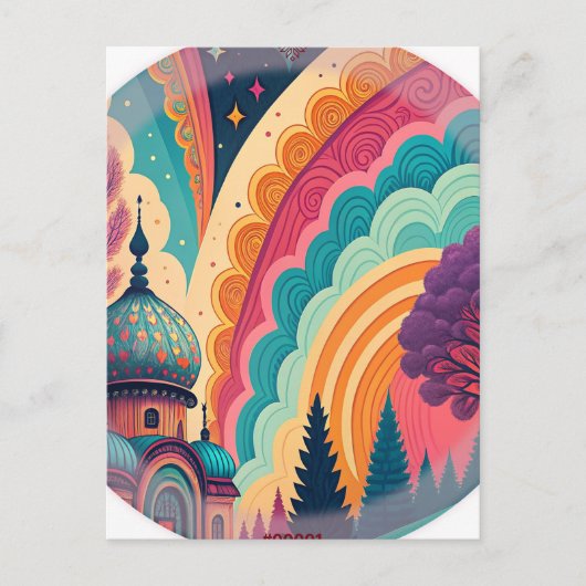 Carte postale personnalisable du dôme de fantasy f (Devant)