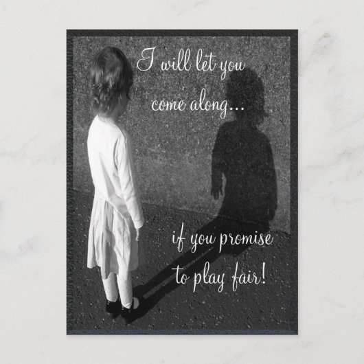 Carte postale personnalisable Fair Play (Devant)