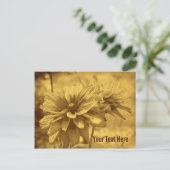 Carte postale personnalisable Fleurs de Faisée vin (Debout devant)