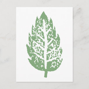 Carte postale personnalisable Green Leaf