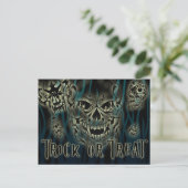 Carte postale personnalisable Halloween (Debout devant)
