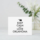 Carte Postale Personnalisable KEEP CALM et LOVE OKLAHOMA (Debout devant)