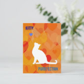 Carte Postale Personnalisable : Kitty bright (Debout devant)