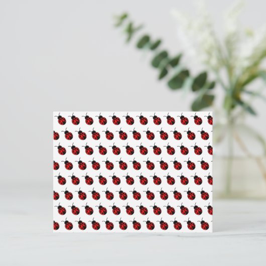 Carte postale personnalisable Ladybugs (Debout devant)