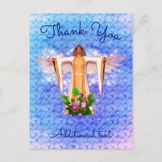Carte postale personnalisable Merci Ange Gardien (Devant)