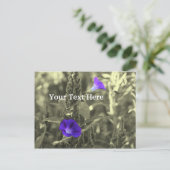 Carte postale personnalisable Morning Glories (Debout devant)