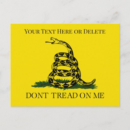 Carte Postale Personnalisable Ne pas filtrer sur moi Snake Gadsd (Devant)