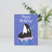 Carte Postale Personnalisable Orca Killer Whale Anniversaire (Debout devant)