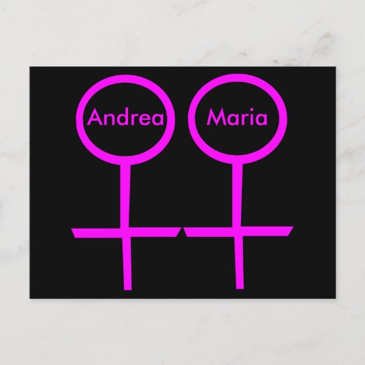 Carte postale personnalisable pour les amoureux le (Devant)