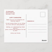 Carte postale personnalisable " RENDRE GRÂCE au Se (Dos)