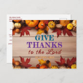 Carte postale personnalisable "RENDRE GRÂCE au Sei (Devant / Derrière)