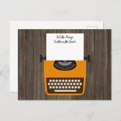 Carte postale personnalisable Retro Orange (Devant / Derrière)