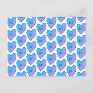 Carte postale Personnalisable Sans Coeurs Bonbons