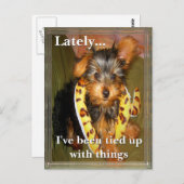 Carte postale personnalisable tout lié (Devant / Derrière)