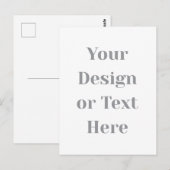Carte Postale Personnalisable Votre Conception ou Texte Ici Pers (Devant / Derrière)