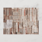 Carte Postale personnalisation ex libris signet découper le (Dos)