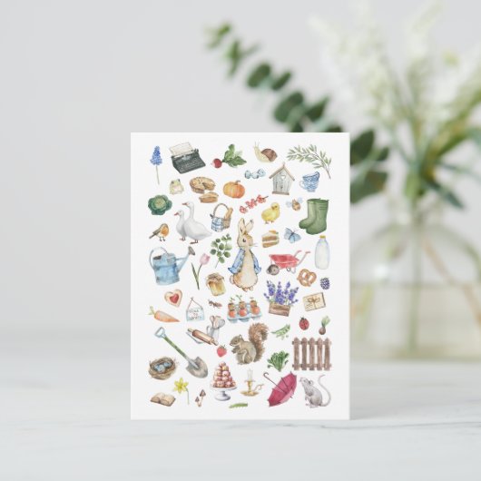 Carte Postale personnalisation peter le lapin (Debout devant)