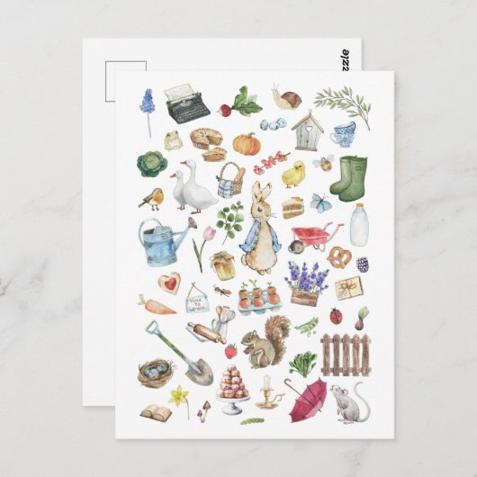 Carte Postale personnalisation peter le lapin (Devant / Derrière)