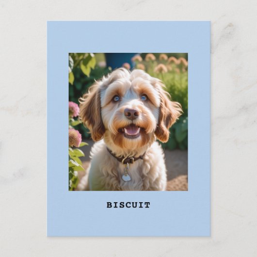 Carte Postale Personnalisé Animal de Compagnie Chien Chat Nom ph (Devant)