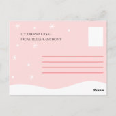 Carte Postale Personnalisé - Anniversaire de pingouin illustré r (Dos)