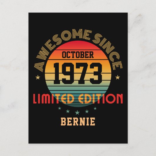 Carte Postale Personnalisé Anniversaire Incroyable Année Mois No (Devant)