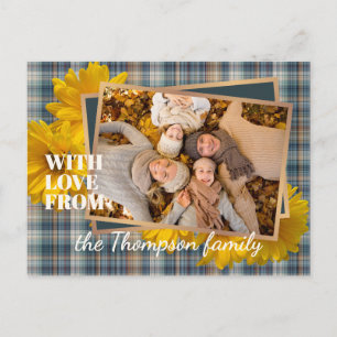 Carte Postale Personnalisé Avec Amour Pour Thanksgiving Holiday 