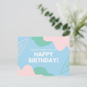 Carte Postale Personnalisé - BÉNÉFICIER DU MONDE DEPUIS ... (Debout devant)