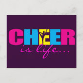 Carte Postale Personnalisé Cheer Cheerleader violet (Devant)