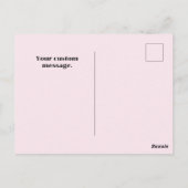 Carte Postale Personnalisé Chic tendance moderne ongle rose polo (Dos)