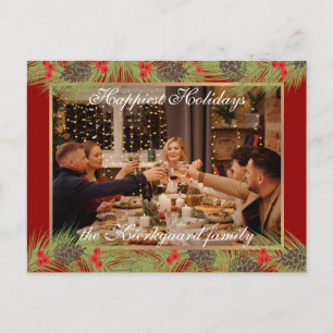 Carte Postale Personnalisé Classique Classique Chic Happest Holi