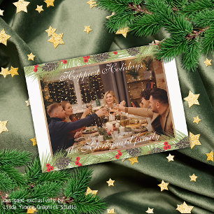 Carte Postale Personnalisé Classique Classique Chic Happest Holi