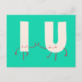 Carte Postale Personnalisé - Connexions de personnages (Devant)