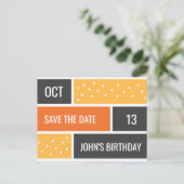 Carte Postale Personnalisé - Date d'anniversaire à save the date (Debout devant)