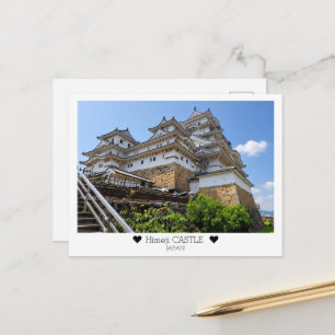Carte Postale Personnalisé, du château de Himeji avec amour