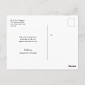 Carte Postale Personnalisé | Fleur de cerisiers | Remerciements  (Dos)