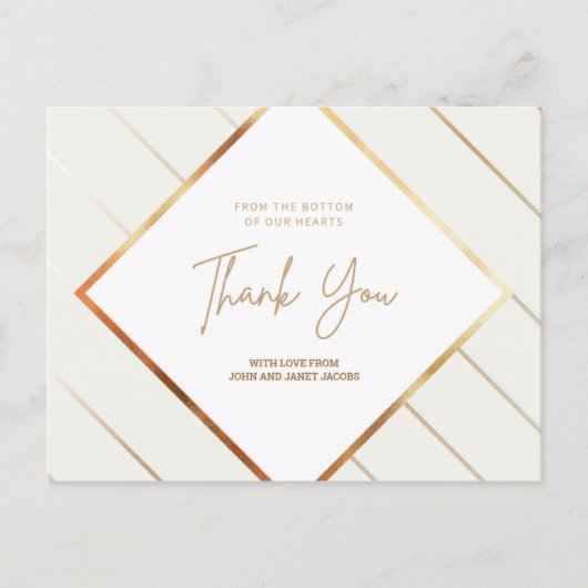 Carte Postale Personnalisé - Foliing Motif Fancy Merci (Devant)