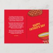 Carte Postale Personnalisé Funny Grill Chef Papa (Dos)