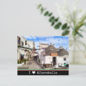 Carte Postale Personnalisé, I ♥ Alberobello, Apulia (Debout devant)