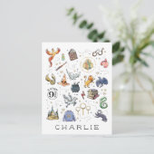 Carte Postale Personnalisé | Icônes HARRY POTTER™ (Debout devant)
