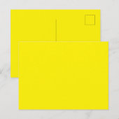 Carte Postale Personnalisé Jaune clair Image-Parfait Standard (Devant / Derrière)